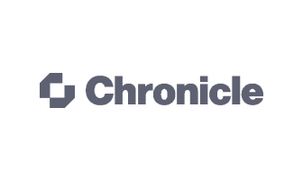 Chronicle logo featuring geometric icon and bold text, symbolizing reliable digital services and innovative technology.