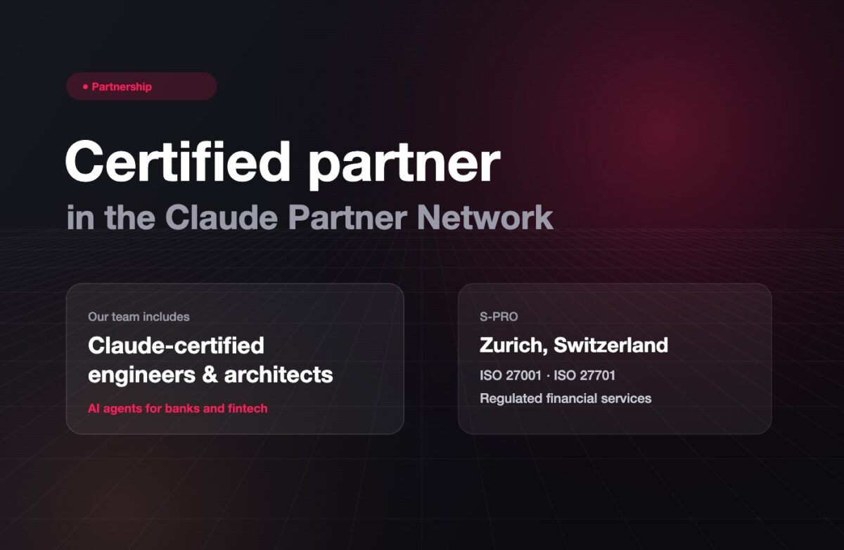 S-PRO ist Certified Partner im Claude Partner Network: Was das für Banken und Fintechs bedeutet