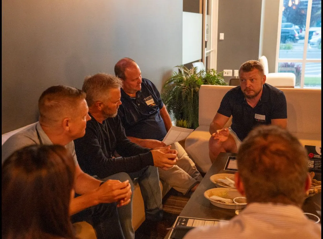 Yaroslav Fisiuk and colleagues at the launch of the Ukrainian Chapter of Silicon Slopes in the U.S.