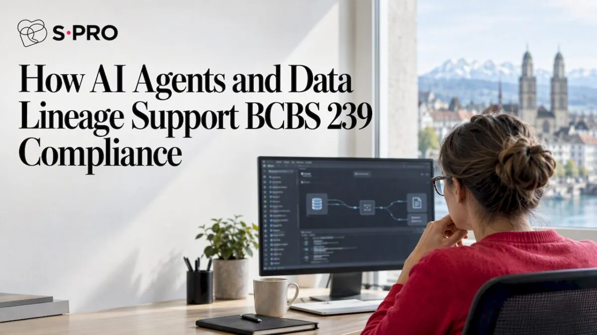 Data steward reviewing bank data lineage