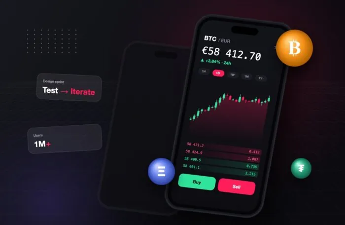 Designing a mobile trading app for a European crypto exchange with 1M+ users
